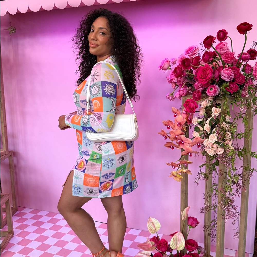 AFRM Long Sleeve Patterned Dress